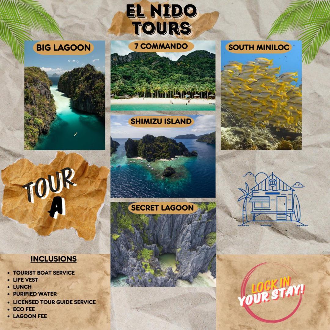 Kawai Duli Bungalows El Nido Esterno foto