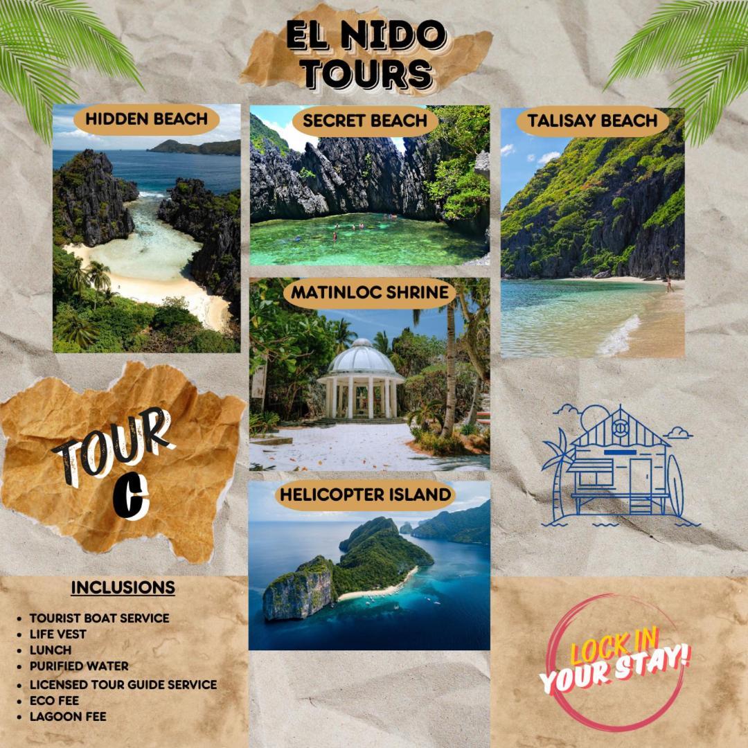 Kawai Duli Bungalows El Nido Esterno foto
